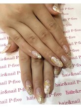 ヘアアンドネイル ピーファイブ(P-five)/可愛い！フラワーネイル♪