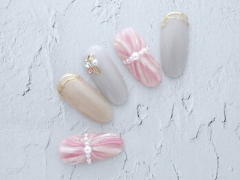 アトリエ エース(ACE)/ピンクプリーツネイル