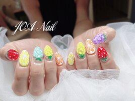 フルーツネイル★カラフル★夏