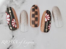 リオッサ オブ ラグーン(RIOSSA of Lagoon)/グリーン和柄ネイル