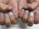 キラキラ水色グラデ  by佐藤
