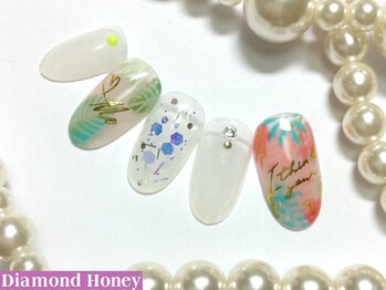 ダイアモンド ハニー(Diamond Honey)/natural風ネイル