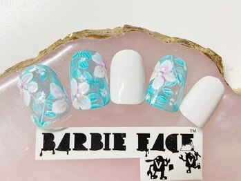 バービーフェイス 恵比寿(Barbie Face)/ブルーリーフのお花/120分