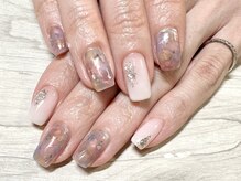 トレス ネイルサロン(3.tres.Nail Salon)/【くすみカラーフィルムネイル】