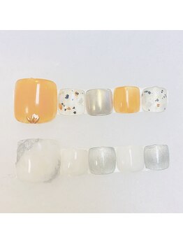 ネイル アンド アイラッシュ ヨンマルニ(Nail&eyelash 402)/☆フットシンプルデザイン☆