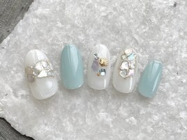 夏のシェルネイル☆
