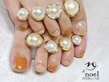 ノエル(Noel)/フット 金箔ミラーネイル