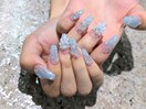 【スカルプ】夏ネイル【クラゲ】
