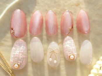 プラスネイル 武蔵小杉店(PLUS NAIL)の写真/大人の女性にぴったりな上品モテかわネイル♪最新デザインを毎月30種類以上更新中★【武蔵小杉店】
