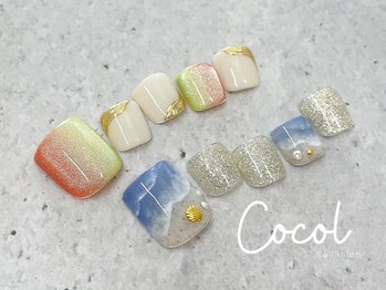 ココル 大塚駅前店(Cocol)の写真/サンダルの季節に足元を彩る★フットネイルが初めての方にもおすすめのサロン♪
