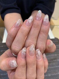 シェルで埋め込みネイル