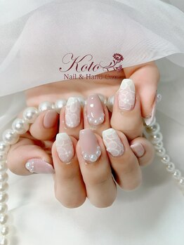 コト(KOTO)/花/レース/ヌーディー/オフィス