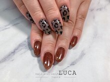 ネイルアトリエルカ(nail atelier LUCA)/M-915 大人レオパードネイル