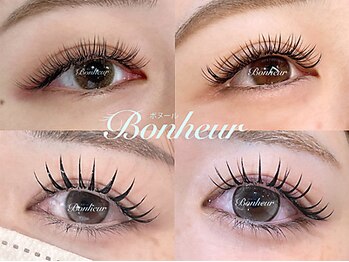 ボヌール(Bonheur)の写真/シングルラッシュ・LEDマツエク・カラーまつエク・フラットラッシュ・ダブルフラット!目元に合わせてご提案
