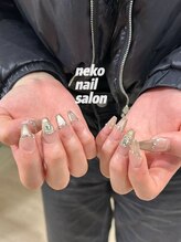 ネコ(Neko)/マグネット　つけ放題　キラキラ