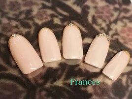 先端ラメでシンプルネイル☆