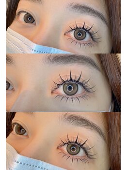 ミズキ 池袋東口店(Mizuki)の写真/【ワンホンフラットラッシュ】さりげない目ヂカラUP☆流行りのワンホンを似合わせデザイン♪エクステ持込◎