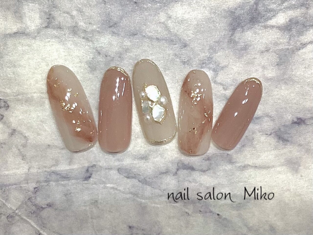 No.328 ネイルチップ ジェルネイル 葡萄 ニュアンス キラキラ 秋 2025