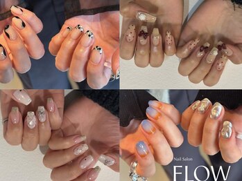 フロウネイル(Flow nail)の写真/【こだわりネイルは"Flow nail"にお任せを！】経験豊富なネイリストが思わず見とれるような指先を叶える♪