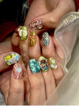 Mネイル 伏見店/haruka nail × キラキラ