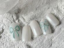 バタフライ 津田沼店(Butterfly)/定額デザインB/リボンネイル