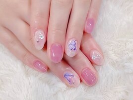 ＃蝶々ネイル