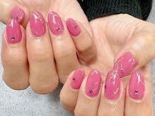 ネイルルージュ(Nail Rouge)/流れるようなラメライン