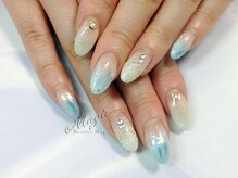 ネイルサロン ビューティーマジック 川口店/ラメグラデネイル