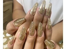 ダブルムーンビューティフル(DOUBLEmoonBeautiful)/ゴールドネイル☆