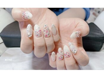 ドライフラワーネイル