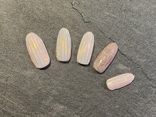 グラマーネイル(Glamor nail)/クリア×ラメ