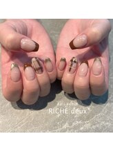 リッシュ ドゥ(RICHE deux)/チェック柄×秋色フレンチ