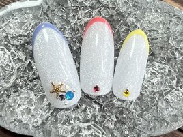 カラフルフレンチネイル