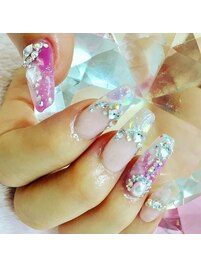 ニュアンスキラキラネイル