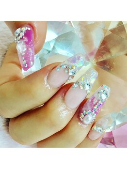 アイル ビューティーサロン(Airu Beauty Salon)/ニュアンスキラキラネイル