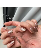 クリア(Clear)/ワンカラーにラメでコナレ感♪