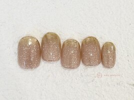 シンプルベージュ金ミラー￥6800