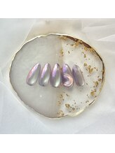 ポウティーク(Pawtique)/オーロラ＋マグネットネイル