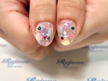 リジュベ(Rejuve)/ニュアンス系お花ネイル☆