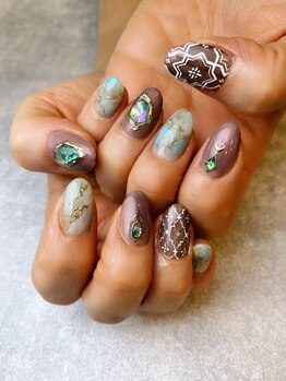 ネイルズキュー(NAILS CUE)/オーダーデザイン150分アート