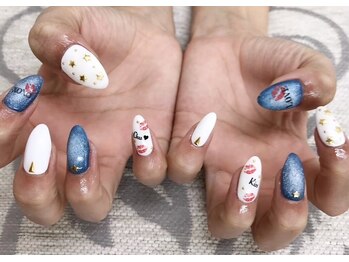 エムアイネイル(MI nail)/ジェルアートやり放題¥8200