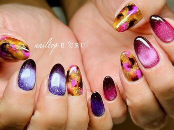 ネイルトップエクル(nail top E CRU)/ハロウィンべっ甲