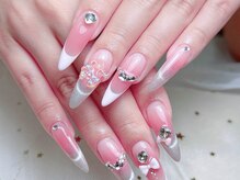 シーアンドビーネイル(C&B Nail)/チップ長さだし持ち込みデザイン
