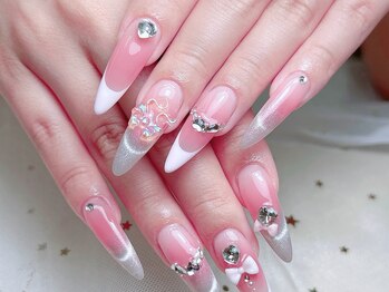 シーアンドビーネイル(C&B Nail)/チップ長さだし持ち込みデザイン