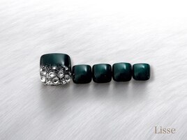 グリーン　上品キラキラストーン