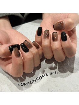 ラブクロム(LOVE CHROME)/ニュアンスメンズネイル