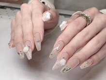 モカ 心斎橋(moca by Lee)/【Mizuki】レースネイル