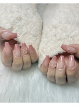 ランシル(Lancil)/ピンクグラデ×リボン