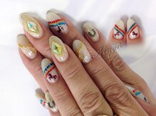 ネイルサロン ビューティーマジック 川口店/ 虹ネイル