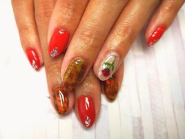 テラコッタ★べっ甲&バラ